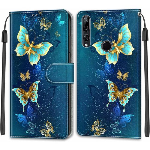 Kal-Coque Pour Huawei P Smart Z / Y9 Prime 2019 / Enjoy 10 Plus Housse Pu Cuir À Rabat Housse Étui Avec [Carte Fentes] [Fonction Stand] Compatible Pour Honor 9x / Honor 9x Pro