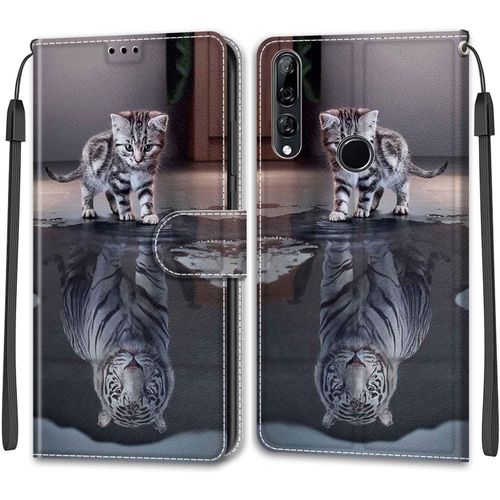 Kal-Coque Pour Huawei P Smart Z / Y9 Prime 2019 / Enjoy 10 Plus Housse Pu Cuir À Rabat Housse Étui Avec [Carte Fentes] [Fonction Stand] Compatible Pour Honor 9x / Honor 9x Pro