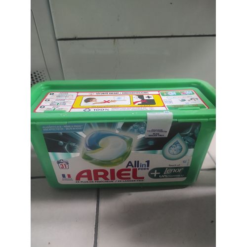 Lessive Ariel all in 1 pods, 31 doses+ lenor unstoppables
