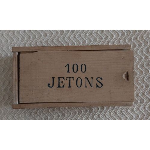 100 Jetons En Bois Pour Jeu De Cartes