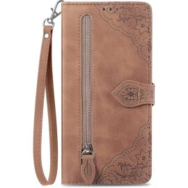 Étui Folio IPhone 6/6S Plus – Rabat, Porte-feuille, Simili Cuir Doré, Brillant