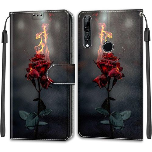 Kal-Coque Pour Huawei P Smart Z / Y9 Prime 2019 / Enjoy 10 Plus Housse Pu Cuir À Rabat Housse Étui Avec [Carte Fentes] [Fonction Stand] Compatible Pour Honor 9x / Honor 9x Pro