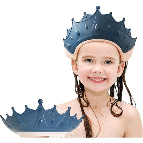 Bleu - 15*13cm, Bonnet De Bain Bébé, Masque De Natation Bébé, Bonnet De Bain Enfant 0-9 Ans, Masque Bonnet De Bain Enfant Réglable, Protège Les Yeux Et Les Oreilles Des Enfants