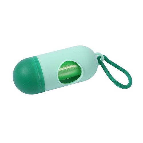 5pcs Vert Excréments De Chien Sacs, Imperméable À L'eau Et Extra Épais Sacs De Chien, Facile À Déchirer, Fournitures Pour Animaux De Compagnie,Facile À Transporter