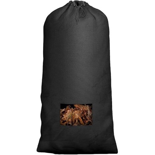 Sac de ramassage de feuilles pour tracteur à gazon 200 x 130 cm grande capacité pour ramasser rapidement les feuilles, adapté à la plupart des tondeuses autoportées