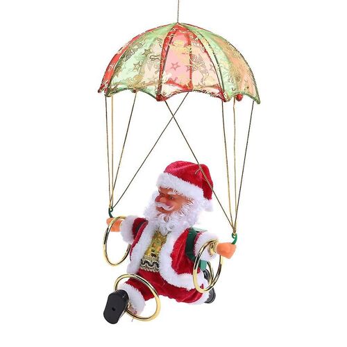 Décoration De Noël Saut En Parachute Créatif Père Noël Parachute Jouets Électriques