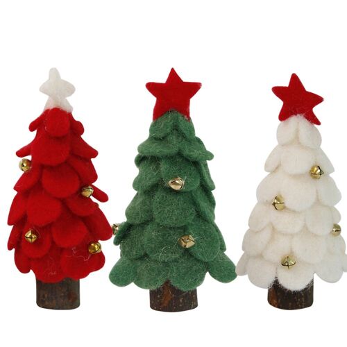 Articles De Décoration De Noël Mini Arbres De Noël Feutre Ca