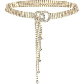 Cristal De Ceintures Pour Femmes Strass Ceinture Ceinture Pour Robe Éclat De L'o-Ring De La Chaîne De Cadeau