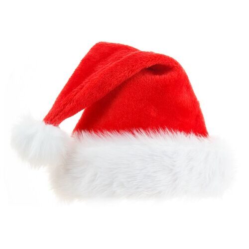 1pc Peluche Chapeaux Santa Grosse Boule de Peluche de Chapeau de Noël pour les Enfants