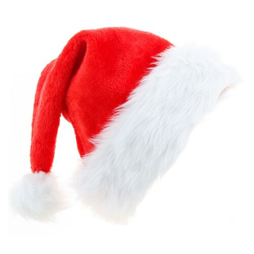 1 Adulte Long En Peluche Chapeau De Noël Plus Épaississement De La Grosse Boule De San