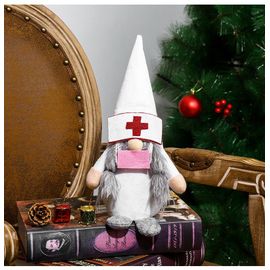1 chapeau blanc rose masque de décoration de Noël fournitures médecin n