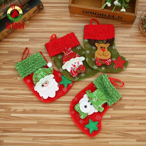 4 pièces décorations de Noël pendentifs de Noël sacs de bonb