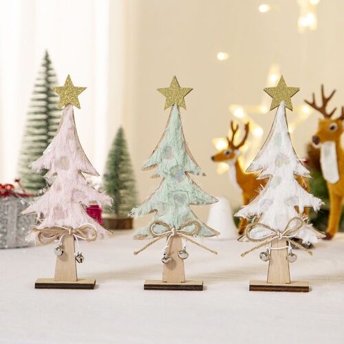 3 pcs décorations de Noël de BRICOLAGE de Noël, décorations en bois