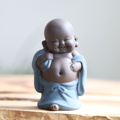 Mini Céramique Bouddha Statuette De Moine Thé, Animaux Miniatures De Bouddha S