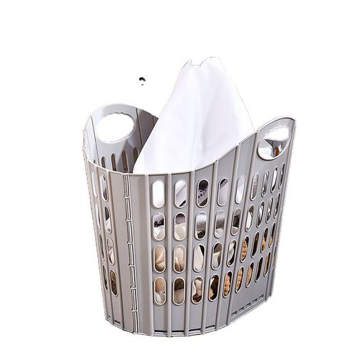 Panier à linge Flat Easy Store, gris foncé