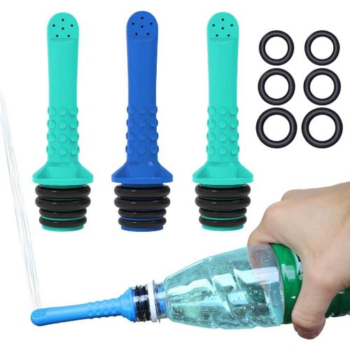 Lot de 3 bidets de toilette portables Shattaf pour le post-partum, le nouveau-né, le bébé, l'anus, l'hygiène personnelle, le nettoyage, l'extérieur, le camping, le pilotage et l'accouchement.