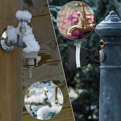 L'hiver robinet extérieur couvrir avec bande réfléchissante de l'antigel de couverture
