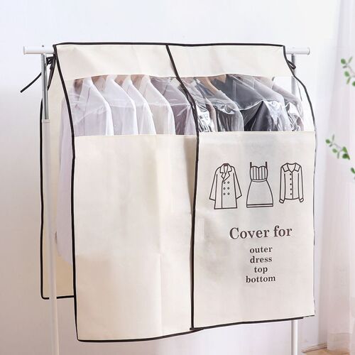 Housse de protection universelle pour vêtements 120 × 120 cm Beige