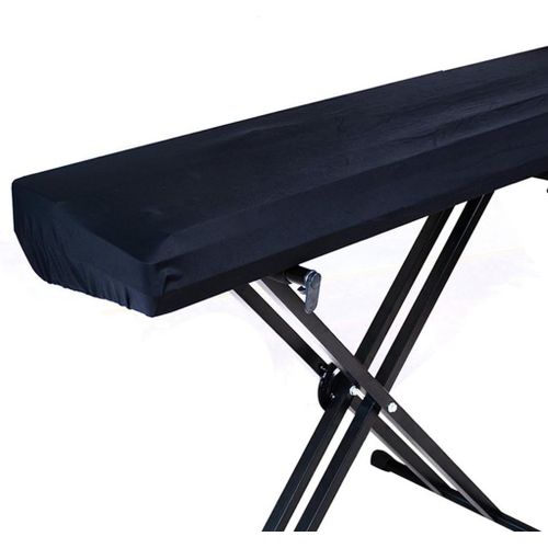 88-Clés Extensible Piano Numérique Clavier Cover, Noir