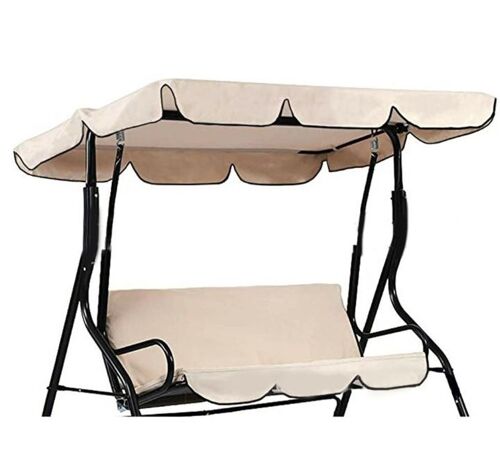 Beige, 164 x 114 x 15 cm)Bâche d'ombrage pour balcon, housses pour balancelle de jardin extérieure, auvents extérieurs imperméables, parasol de balancelle