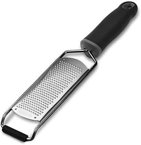 Râpe À Fromage Et Zesteur De Citron,Fabriqué En Inox Et Avec Poignée En Caoutchouc Souple,Accessoire De Cuisine À Usages Multiples,Utilisation Facile Et Passe Au Lave-Vaisselle