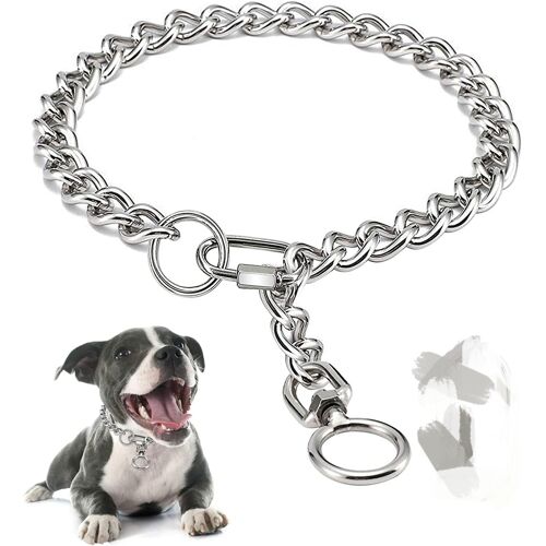 Collier À Mâcher En Acier Inoxydable Pour Chiens De Petite Et Moyenne Taille (0,3 X 45 Cm)