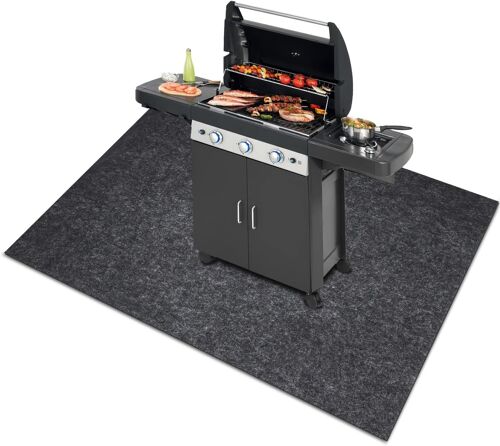 Tapis De Protection Pour Barbecue Ignifuge - Grand Tapis De Protection Contre Le Feu - Résistant À La Chaleur - Pour Brasero Et Poêle - Pour L'extérieur