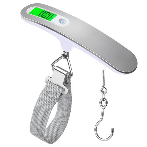 KALANKA-Pèse-bagages Balance de poids de bagage de haute précision Balance de valise portable Balance numérique électronique de poche 110 Lb / 50Kg Balance numérique suspendue pour voyage avec croche