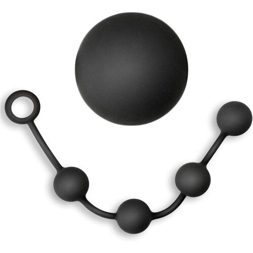 Particulièrement Grandes Boules Anales ¿Bullet Snake Xl¿ De ¿¿ - 4,8 Cm Ø - 48,0 Cm De Long - Extérieur Doux En 100% Silicone Premium Et Intérieur Dur - Plug Anal Érotique