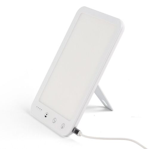 Lampe De Photothérapie, Lumière De Luminothérapie À 5 Niveaux, Lampe De Jour Réglable Sans Uv, Lampe À Réglable Pour Chambre Bureau, Blanc