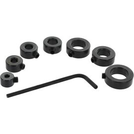 Perceuse Collier d'Arrêt Set - Kit Comprend: 1/8"", 3/16"", 1/4"", 5/16"", 3/8"", 7/16"" et 1/2"" avec la clé Allen pour serrer le bouchon vis de réglage (7 pièces)