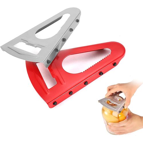 Ouvre-Bocal Universel Ouvre Couvercle Bocaux Ouvreur Polyvalent Avec Lèvre En Caoutchouc, Verre Et Ouvre-Bouteille Ouvre-Couvercle Adapté À Tous Les Types De Bouteilles Et De Canettes (2 Pièces)Cable