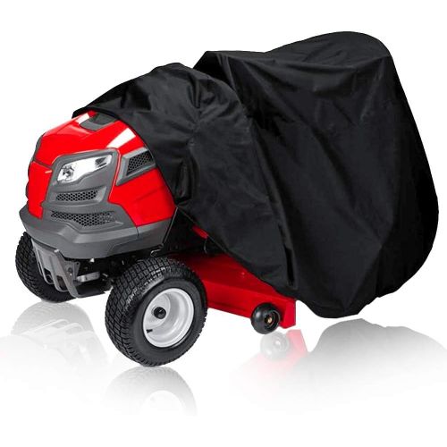 Tondeuse à gazon à Couvrir, 210D Tissu Imperméable à l'eau Anti-UV Tracteur de Pelouse Couverture pour Jardin Extérieur avec Sac de Rangement