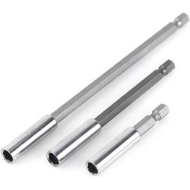 CHECARZHN--NO1-Lot De 3 Rallonges Magnétiques Hexagonales Pour Perceuse Électrique, 1/4"" Pour La Plupart Des Visseuses Électriques, Forets Et Embouts