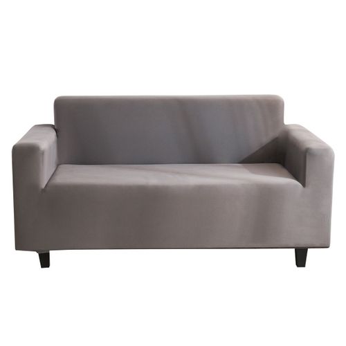 Housse De Canapé Extensible Avec Accoudoirs, 2 Places, 145-185 Cm (Gris)
