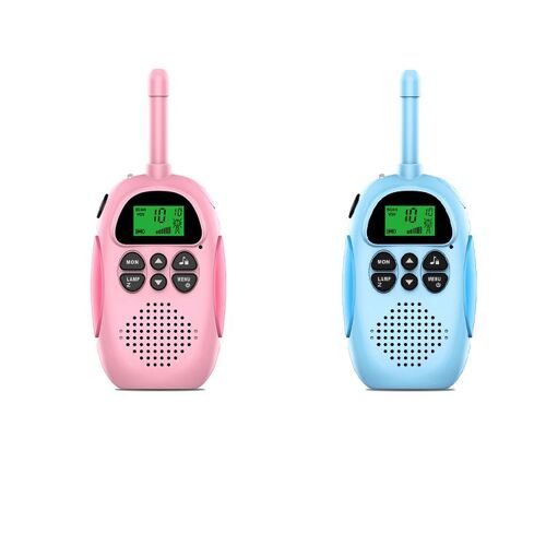 Talkies Walkies Enfants, Talkie Walkie Rechargeable avec Radio à 2 Voies 16 Canaux, 3 KM pour Aventures Extérieures Camping Randonnée, Cadeau De Noël