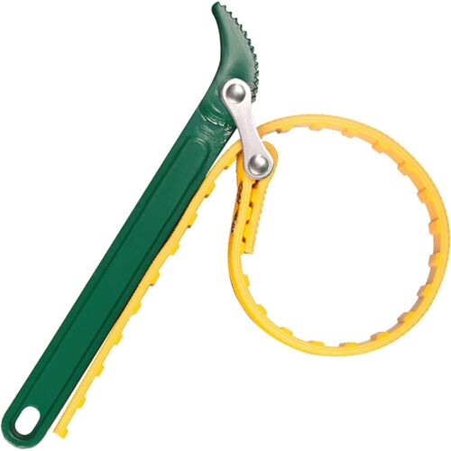 Mevronisshop-Clé À Sangle Pour Filtre À Huile - 8 Pouces - Multifonctions - Clé À Sangle En Caoutchouc - Clé À Cliquet Pour Décapsuleur, Tubes Réglables - Outil À Main (Jaune)