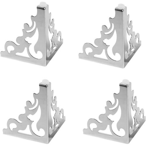 (12CM, Argent) Pieds de meubles européens en métal, pieds de canapés, pieds de tables de chevet, pieds d'armoires, pieds de chaises et de tabourets créatifs.