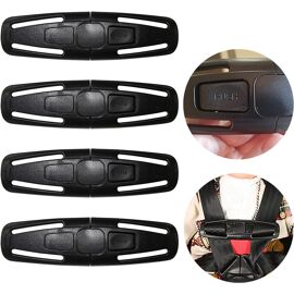 Clip De Ceinture De Sécurité Auto Clyhon – 1 Pièce Noir, Bloque-sangle Pour Enfant, Pratique Et Sécurisant