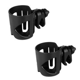 Pack De 2 Porte-Gobelet, Poussette, Porte-Gobelet, En Vélo, Porte-Gobelet, De Gros Calibre Conçu Le Support De Tasse, 360 Degrés De Rotation De La Coupe Porte-Verre, Noir