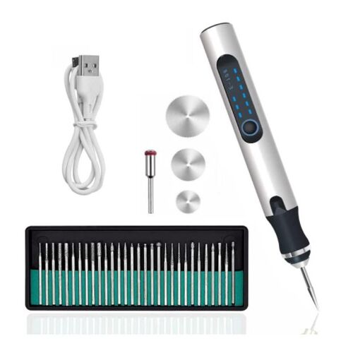 Stylo De Gravure Sans Fil, Ensemble D'outils De Gravure Électrique Avec 35 Embouts, Machines De Gravure Rechargeables Par Usb Pour Bijoux, Verre, Bois, Céramique, Métal, Plastique