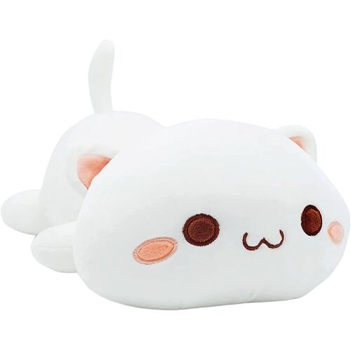 Oreiller En Peluche,35cm Coussin Poupée Chat Mignon, Jouet D'anime Doux Cartoon, Traversin Oreiller De Canapé-Lit Sommeil, Décoration Créative, Cadeau Pour Enfants Bébé Filles Garçons Anniversaire No