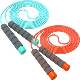 Corde À Sauter Enfant,Corde A Sauter Reglable Pour Garçons Et Filles 3-12 Ans, Jeu Scolaire Activité De Plein Air Des Exercices De Combustion Graisses De Fitness Bleu + Orange