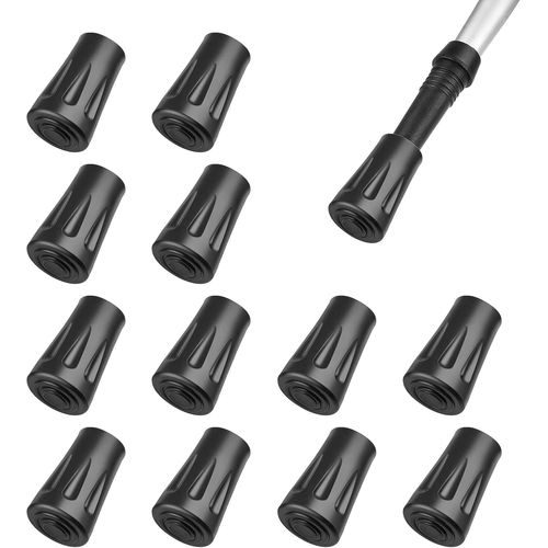 Lot De 12 Embouts De Protection En Caoutchouc Pour Bâtons De Marche Nordique Et De Trekking. Protections D'asphalte Pour Bâtons De Randonnée.