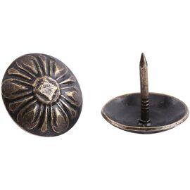 100 pièces Vintage Antique clous décoratifs Bronze fer décoratif canapé meubles rembourrés punaises