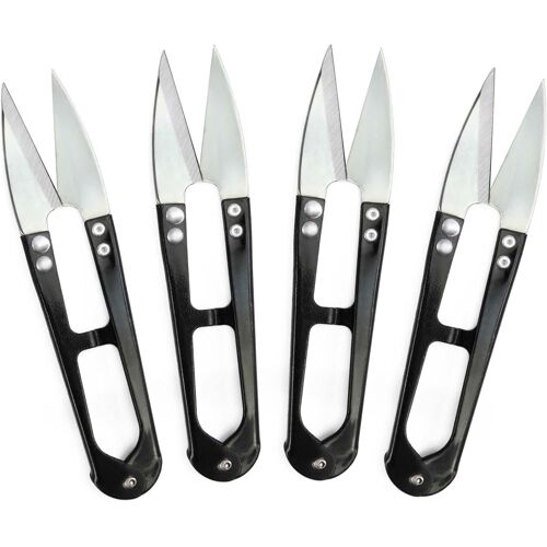 Kalanka-4x Ciseaux Couture Professionnels En Acier Inoxydable - Petits Ciseaux Universels Pour Couper Le Fil Avec Précision, Pour Le Bricolage Et Pour L'entretien Des Plantes