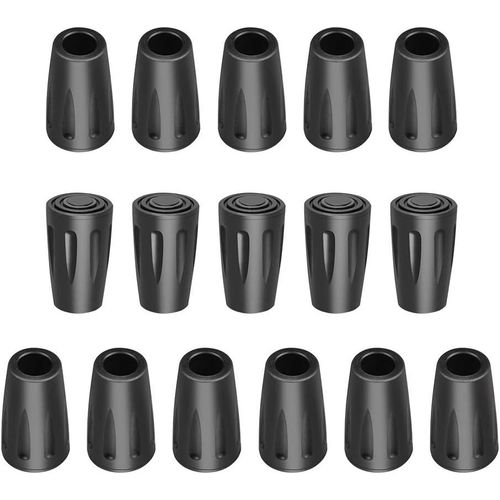 Lot De 16 Embouts De Rechange Pour Poteau De Randonnée Embouts En Caoutchouc Pour Poteau De Randonnée Embouts De Bâton De Marche Embouts Protecteurs