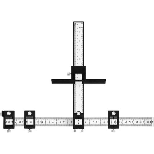Gabarit de quincaillerie pour armoire, gabarit de perçage réglable pour l'installation de poignées et de boutons sur les portes de tiroirs
