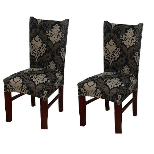 Housse De Chaise De Salle À Manger Imprimée, 2 Pièces, Amovible, Lavable Et Douce