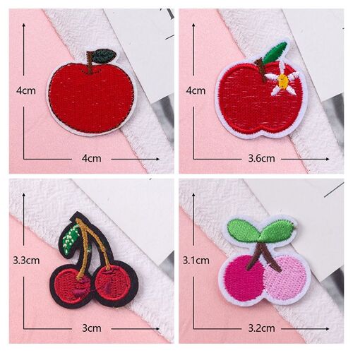 Appliques thermocollantes/cousues de fruits mignons pour vêtements, robes, chapeaux, jeans, accessoires de bricolage